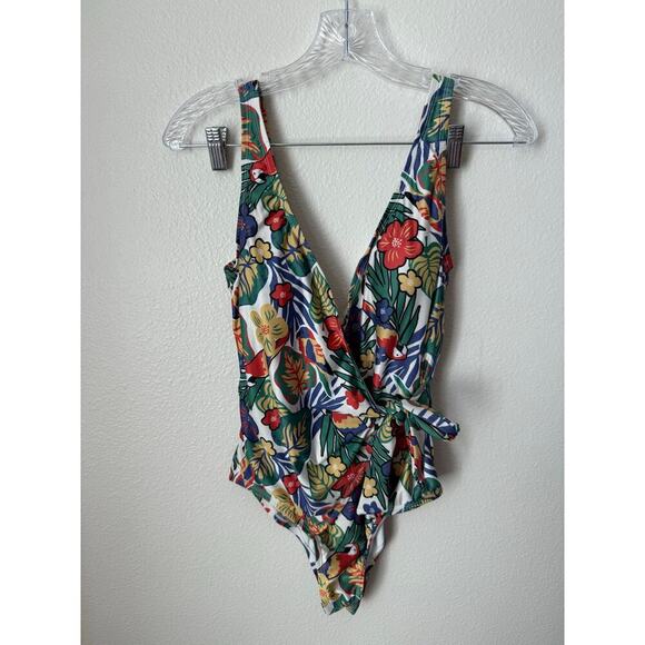 ModCloth One Piece Bonita Swimsuit Tropical Sie Small - Picture 2 of 8